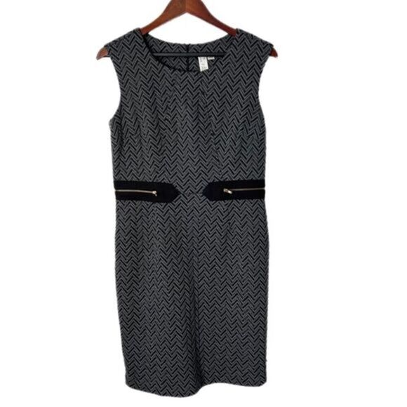 Emma & Michele Sleeveless Zipper Waist Shift Dress - Picture 1 of 6